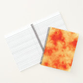 Stilvolle Storm Cloud-Effekt-Muster Orange Notizblock (Innenseite)