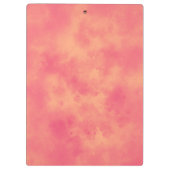 Stilvolle Storm Cloud-Effekt-Muster Peach Klemmbrett (Rückseite)