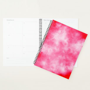 Stilvolle Storm Cloud-Effekt-Muster Pink Planer