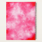 Stilvolle Storm Cloud-Effekt-Muster Pink Planer (Rückseite)