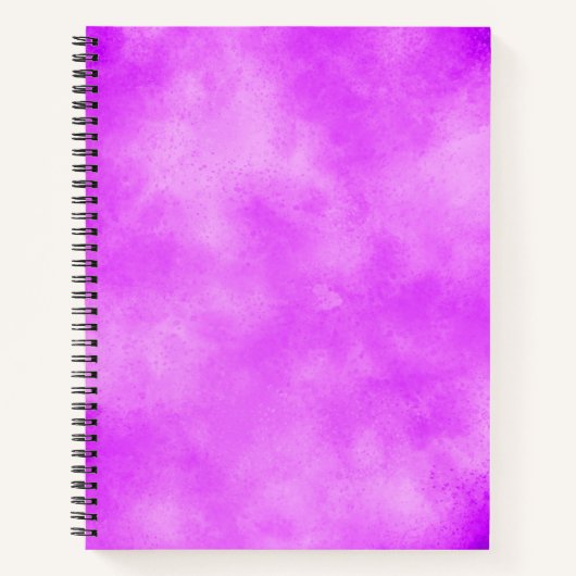 Stilvolle Storm Cloud-Effekt Muster pinky lila , Notizblock (Vorderseite)