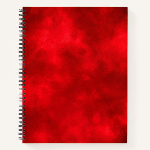 Stilvolle Storm Cloud-Effekt-Muster Rot Notizblock
