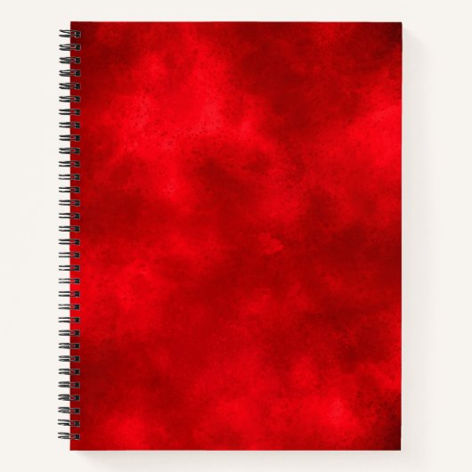 Stilvolle Storm Cloud-Effekt-Muster Rot Notizblock (Vorderseite)