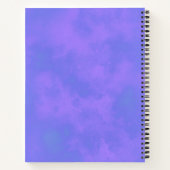 Stilvolle Storm-Wolke-Effekt-Muster blau Notizblock (Rückseite)
