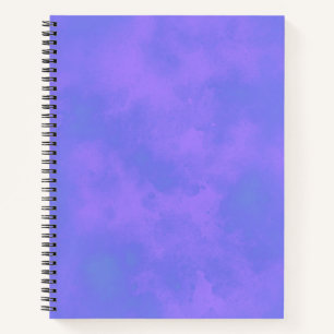 Stilvolle Storm-Wolke-Effekt-Muster blau Notizblock