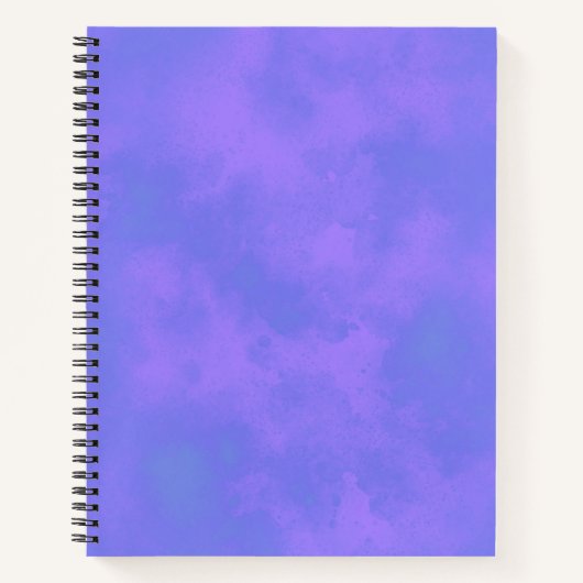 Stilvolle Storm-Wolke-Effekt-Muster blau Notizblock (Vorderseite)