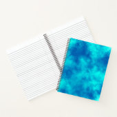 Stilvolle Storm-Wolke-Effekt-Muster blau Notizblock (Innenseite)