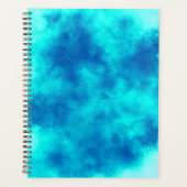 Stilvolle Storm-Wolke-Effekt-Muster blau Planer (Vorderseite)