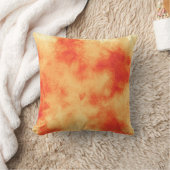 Stilvolle Storm-Wolke-Effekt-Muster orange Kissen (Decke)