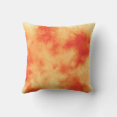 Stilvolle Storm-Wolke-Effekt-Muster orange Kissen (Rückseite)