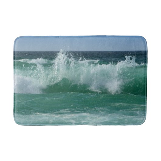 Stilvolle Strandwaves Naturseaside Template Medium Badematte (Vorderseite)
