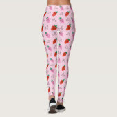 Stilvolle Strawberry Pattern Leggings (Rückseite)