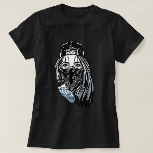 Stilvolle Street Queen: Trendy T - Shirt mit einem (Design vorne)