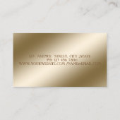 Stilvolle,Streifen,Blume Visitenkarte (Rückseite)