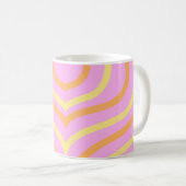 Stilvolle Streifen Kaffeetasse (VorderseiteRechts)