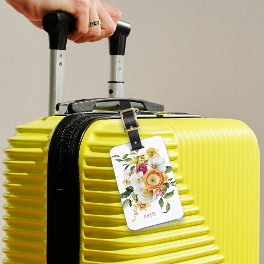 Stilvolle Streifen und Typografie Gepäckanhänger