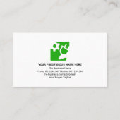 Stilvolle Stromschiene und Power-Stecker Visitenkarte (Rückseite)