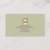 Stilvolle strukturelle Gebäude-Säulen-Technik Visitenkarte (Rückseite)