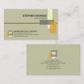 Stilvolle strukturelle Gebäude-Säulen-Technik Visitenkarte (Vorne/Hinten)