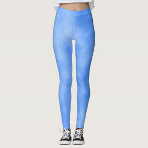 Stilvolle Sturmwolke-Effekt Blue Frosty Leggings