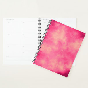 Stilvolle Sturmwolke-Effekt-Muster Rosa Gelb Planer