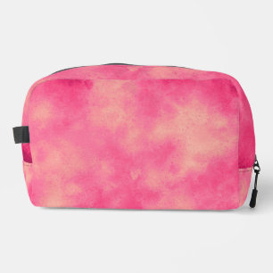 Stilvolle Sturmwolke-Effekt-Muster Rosa Gelb Waschbeutel