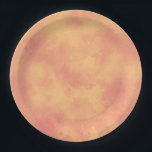 Stilvolle Sturmwolke-Effekt Orange Pappteller<br><div class="desc">Ein einfaches Muster,  das durch Schichten gesprenkelter Punkte geschaffen wird,  die sich überschneiden und eine Reihe von Patches bilden,  die Sturmwolken ähneln. Verwenden Sie dieses Design,  um ein Logo,  einen Namen,  einen Slogan oder sogar ein Bild Ihrer Wahl hinzuzufügen. Perfekt für Geburtstage,  Office-Party,  Grillen’S und mehr!</div>