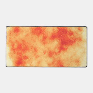 Stilvolle Sturmwolke-Effekt Orange Schreibtischunterlage