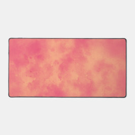 Stilvolle Sturmwolke-Effekt Peach Orange Schreibtischunterlage