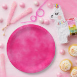 Stilvolle Sturmwolke-Effekt Pink Magenta Pappteller<br><div class="desc">Ein einfaches Muster,  das durch Schichten gesprenkelter Punkte geschaffen wird,  die sich überschneiden und eine Reihe von Patches bilden,  die Sturmwolken ähneln. Verwenden Sie dieses Design,  um ein Logo,  einen Namen,  einen Slogan oder sogar ein Bild Ihrer Wahl hinzuzufügen. Perfekt für Geburtstage,  Office-Party,  Grillen’S und mehr!</div>