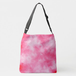 Stilvolle Sturmwolke-Effekt Rosa und Weiß Tragetaschen Mit Langen Trägern