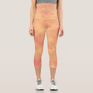 Stilvolle Sturmwolke-Effekt Tropischer Sonnenaufga Capri Leggings