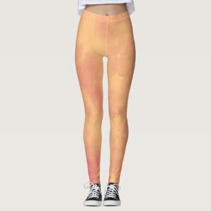 Stilvolle Sturmwolke-Effekt Tropischer Sonnenaufga Leggings