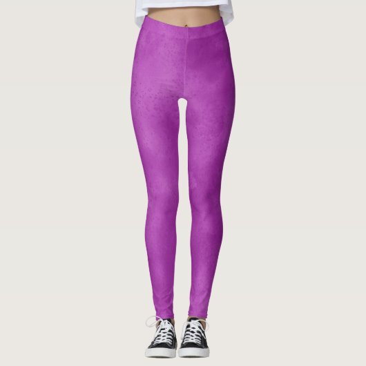 Stilvolle Sturmwolke-Effekt Violet Leggings (Vorderseite)