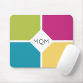 Stilvolle Summer Colors Monogram Mousepad (Mit Mouse)