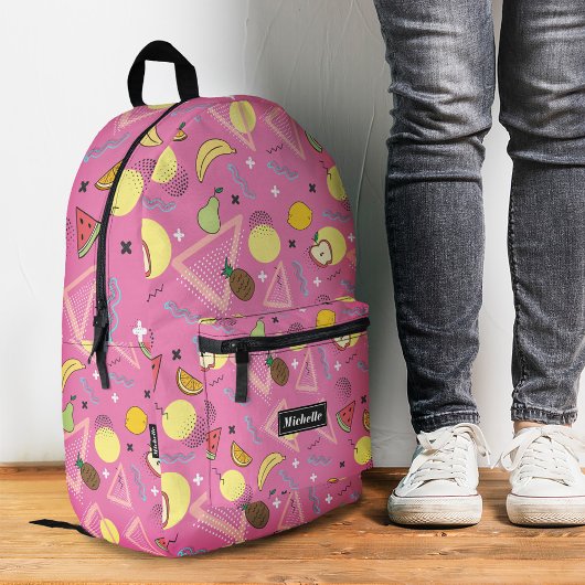 Stilvolle Summer Fruit Watermelon School Pink Bedruckter Rucksack