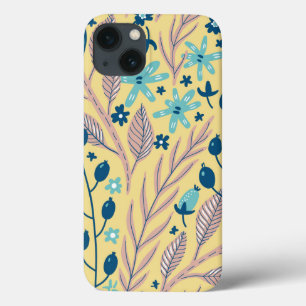 Stilvolle Surreal Foliage Pink Blue auf Beige Tren Case-Mate iPhone Hülle