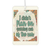 Stilvolle Szenarien für jeden Raum: Text Graphic Autolufterfrischer (Vorderseite)