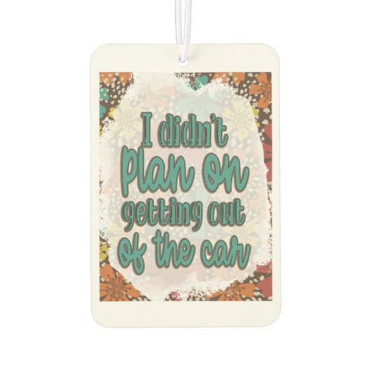 Stilvolle Szenarien für jeden Raum: Text Graphic Autolufterfrischer (Rückseite)