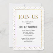 Stilvolle Tag Abschluss Ankündigung Einladung (Rückseite)