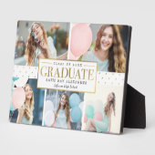 Stilvolle Tag Abschluss Foto Geschenk Desktop Plaq Fotoplatte (Seite)