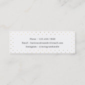 Stilvolle Tag Graduate Business Card Calling Card (Rückseite)