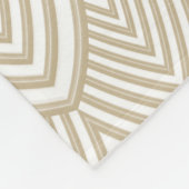 Stilvolle Tan Arched Scallops Mauve Monogram Name Fleecedecke (Ecke)