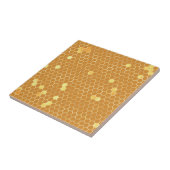 Stilvolle Tan Gold Honeycomb Fliese (Seite)