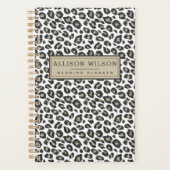 Stilvolle Tan Leopard Print Planer (Vorderseite)