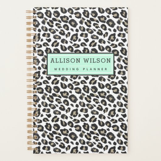 Stilvolle Tan Leopard Print Planer (Vorderseite)