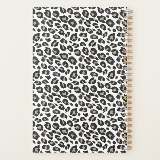 Stilvolle Tan Leopard Print Planer (Rückseite)