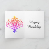 Stilvolle Tante Geburtstagskarte Feiertagskarte (Innenseite)