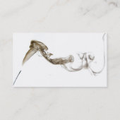 Stilvolle Tanzen-Rauch-Karte Visitenkarte (Rückseite)