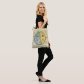 Stilvolle Tasche aus Sonne und Mond plus Sternen (Am Model)